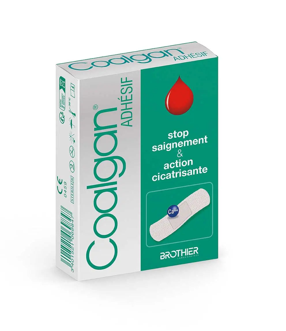 12 Pansements hémostatiques Coalgan stériles - Laboratoires Brothier Coalgan 