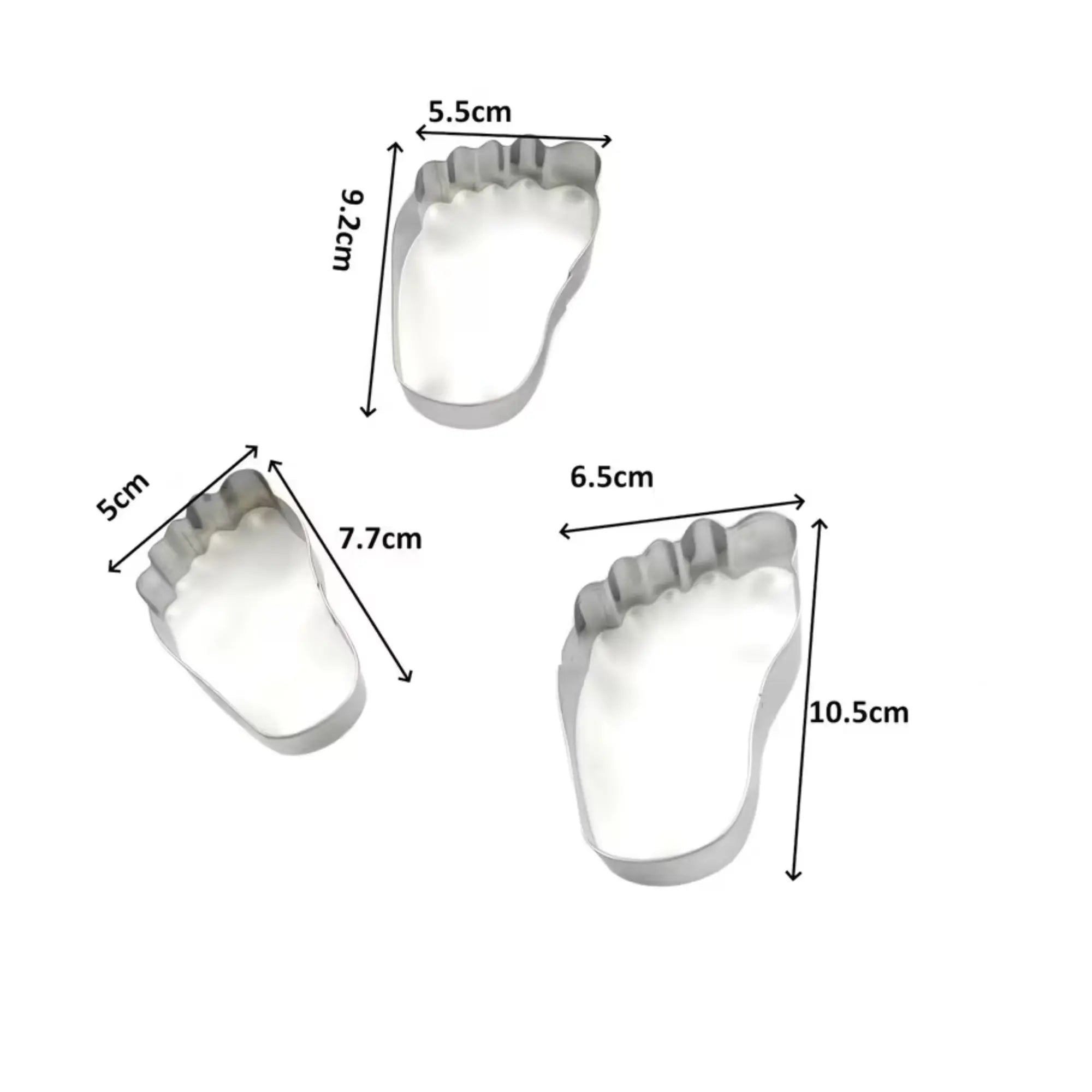 3 Emporte pièces Pied pour Biscuits et Gâteaux - My Podologie My Podologie 