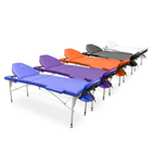 Opvouwbare aluminium massagetafel 194 x 70 cm met verstelbare rugleuning - 5 kleuren