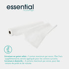 9 rolls White embossed examination sheets - 121 sizes - 50 x 35 cm
