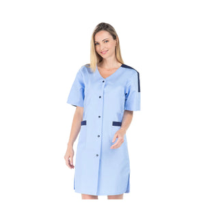 Aglaé - Blouse 7/8 - Manches courtes - Femme - 95 cm My Blouse  Sergé-Bleu-Ciel-Marine-T6-XXXL