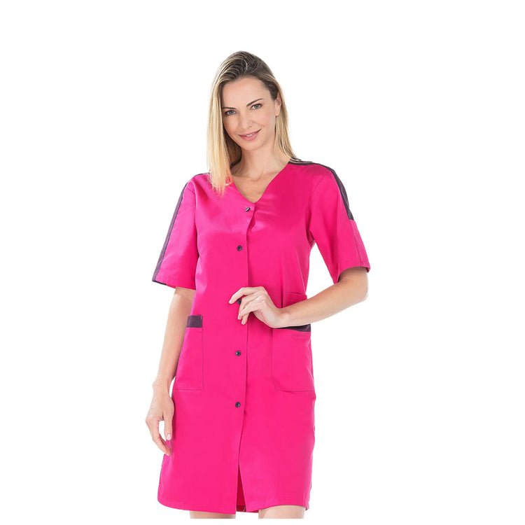 Aglaé - Blouse 7/8 - Manches courtes - Femme - 95 cm My Blouse  Sergé-Rhodamine-Iris-T6-XXXL