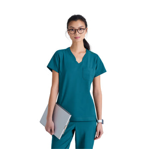 Alba - Tunique col V - Femme - Grey’s Anatomy Evolve Grey’s Anatomy  Bleu Bahamas / XL