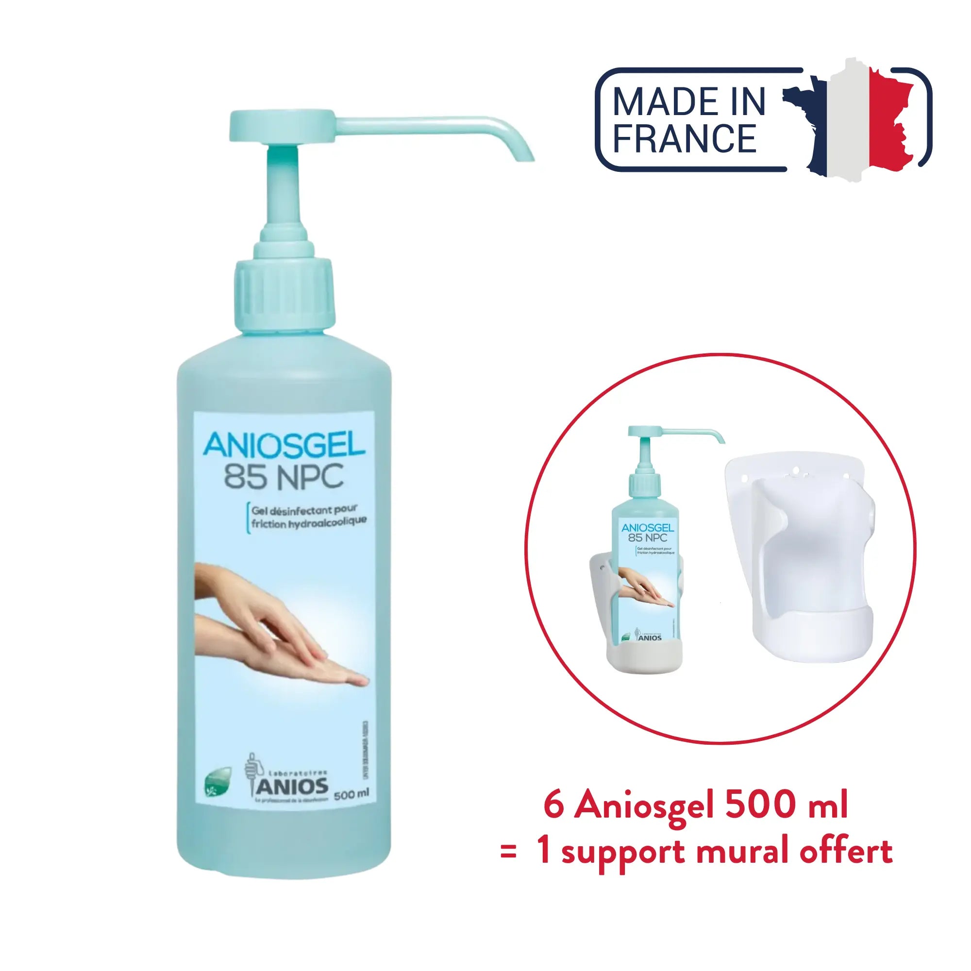 Aniosgel 85 NPC - Gel désinfectant pour friction hydroalcoolique - Anios Anios 