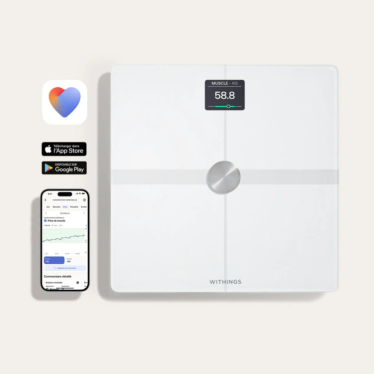Balance Body Smart Connectée Intelligente - Bilan corporel puissant - Deux coloris - Withings - My Médical
