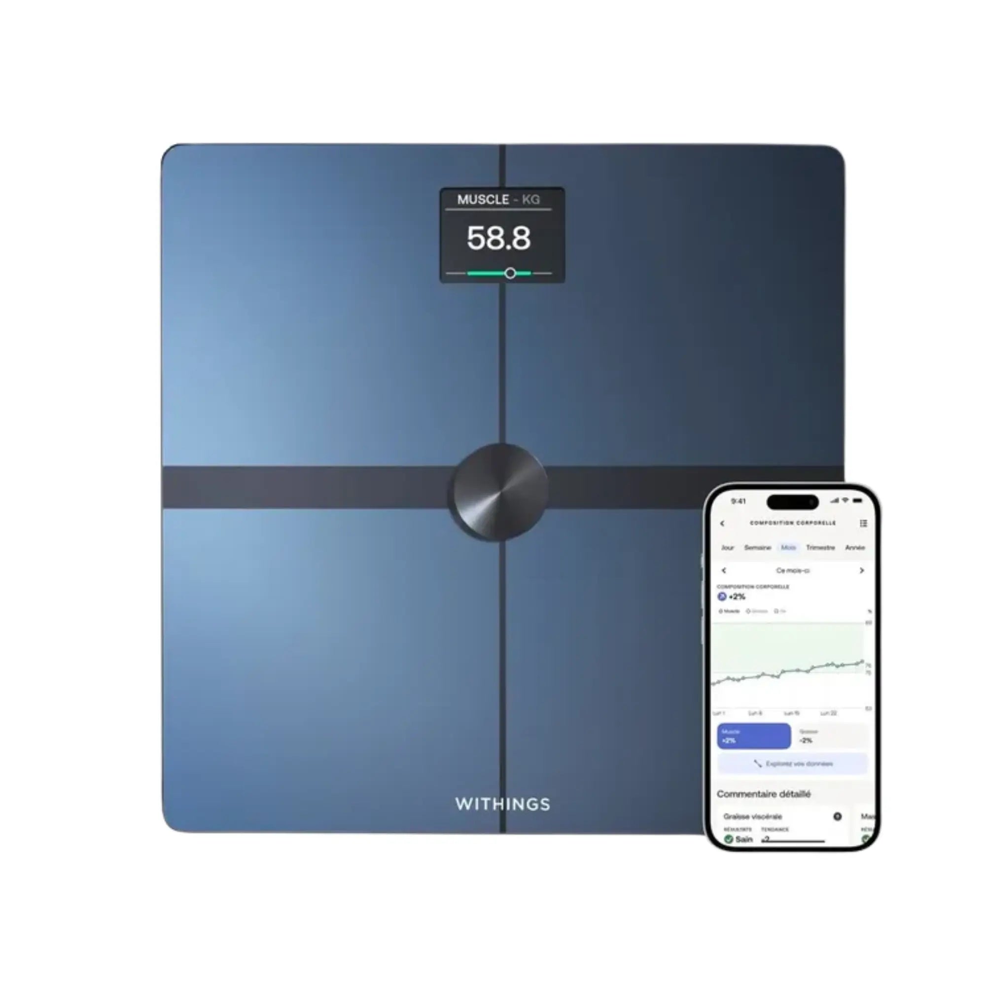 Balance Body Smart Connectée Intelligente - Bilan corporel puissant - Deux coloris - Withings - My Médical