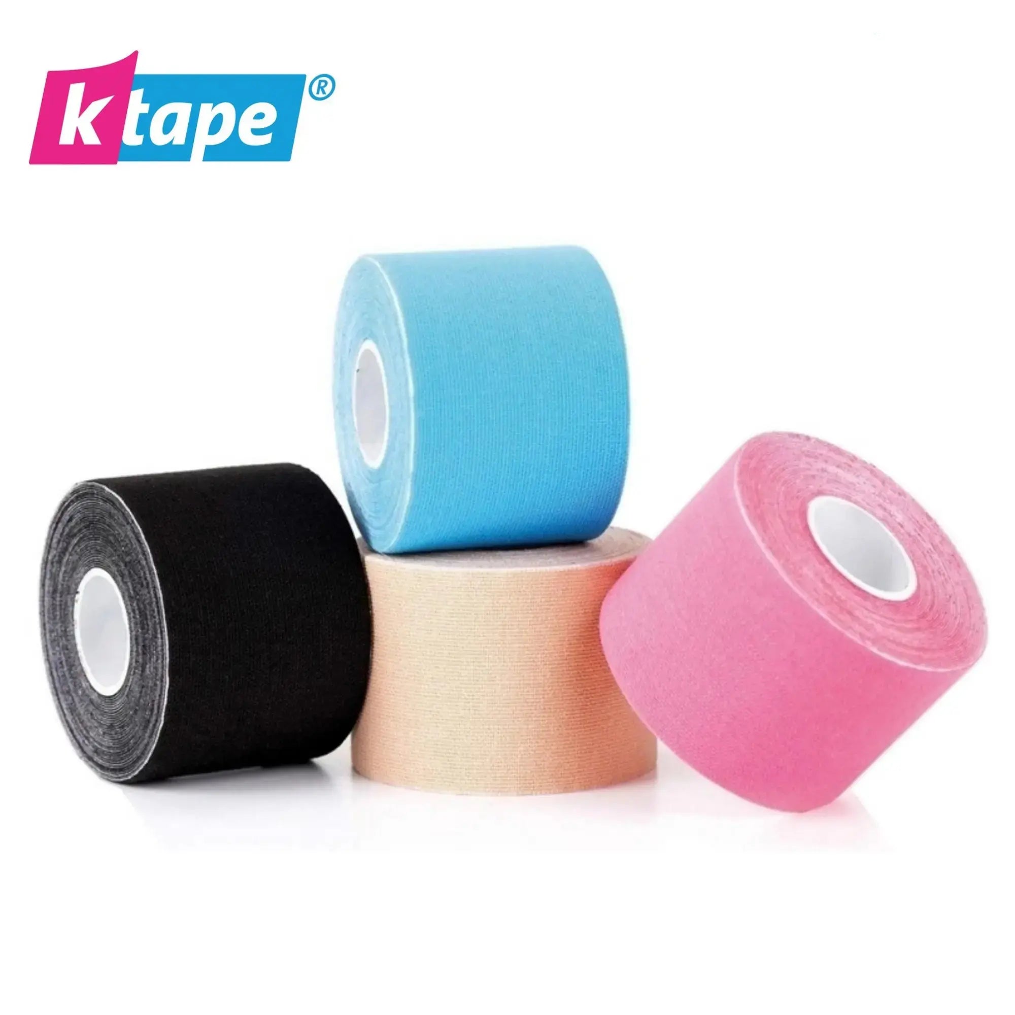 Elastisch plakband - 5cm x 5m - 5 kleuren - K-Tape K-Tape