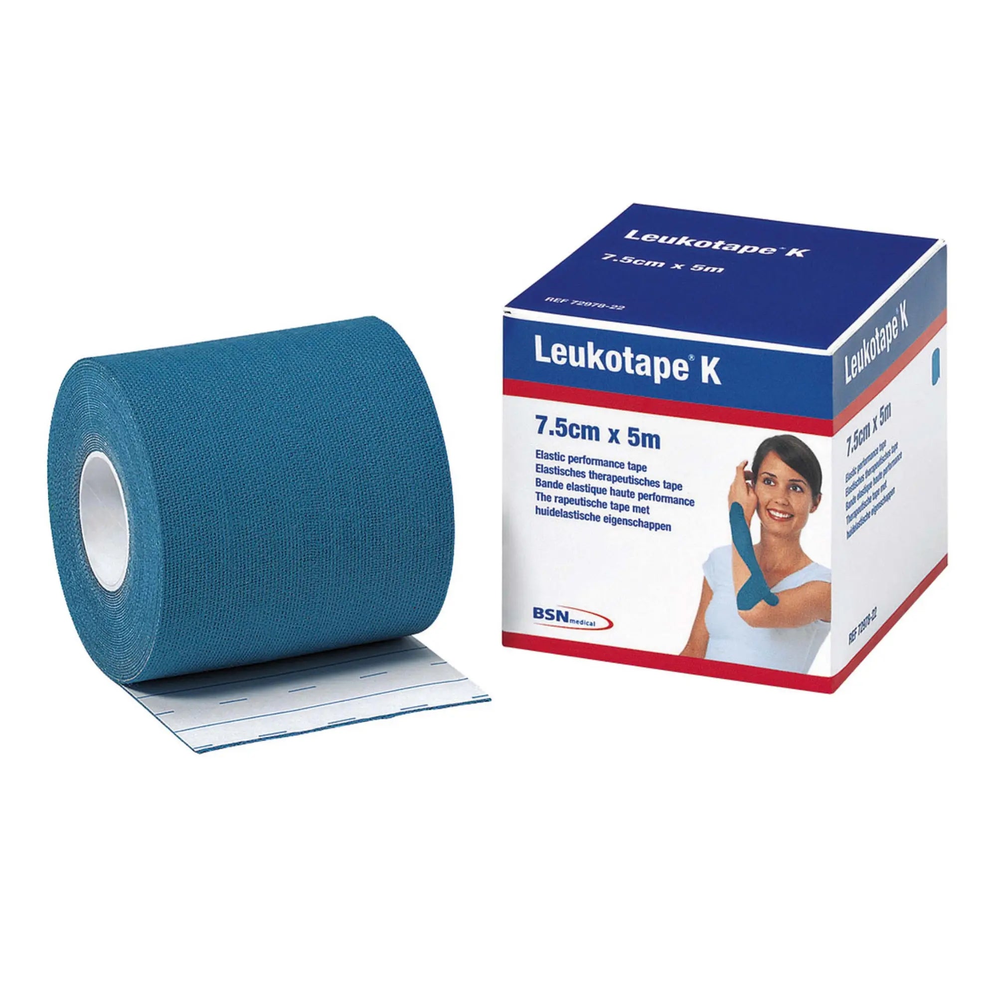 Bande adhésive élastique pour taping 7.5cm x 5m - 3 couleurs - Leukotape K - BSN Medical My Médical 