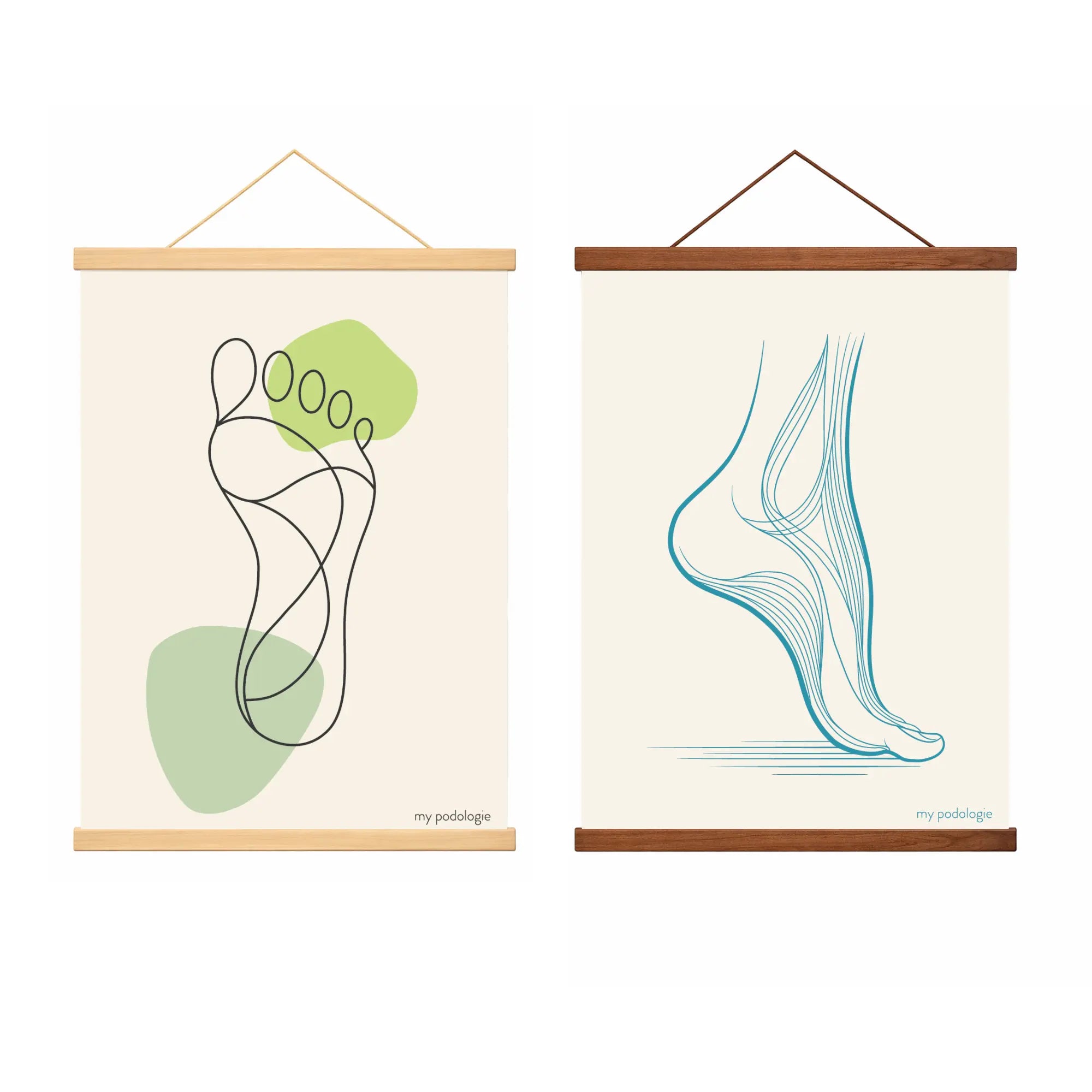 Cadre photo magnétique bois - plusieurs modèles My Podologie 