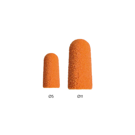 Oranje Conische Doppen SK-PODO X10 - Ø 5mm of 11mm - Fijne, Medium of Grove korrel - Lukas Podological Lukas Podological Fine-5