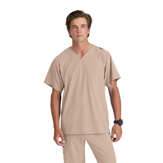 Casablanca - Tuniek met V-hals - wijde snit - Heren - Skechers SKECHERS Sand / XL