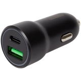 Dubbele USB 3.0 en USB-C autolader