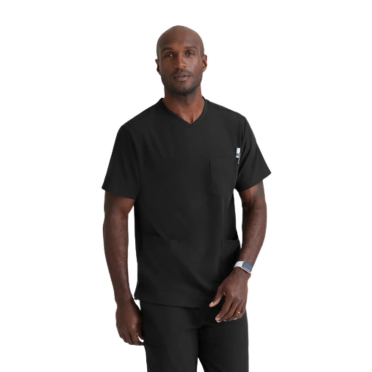 Crew - T-shirt médical - Col V croisé - Homme - Skechers Vitality SKECHERS VITALITY  Noir / XL