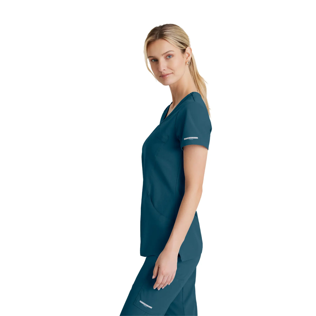 Reliance Top - Haut médical avec col croisé - Femme - Skechers SKECHERS