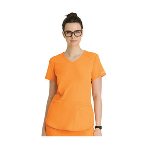 Elva - Tuniek met V-hals - Dames - Skechers SKECHERS Oranje / XL