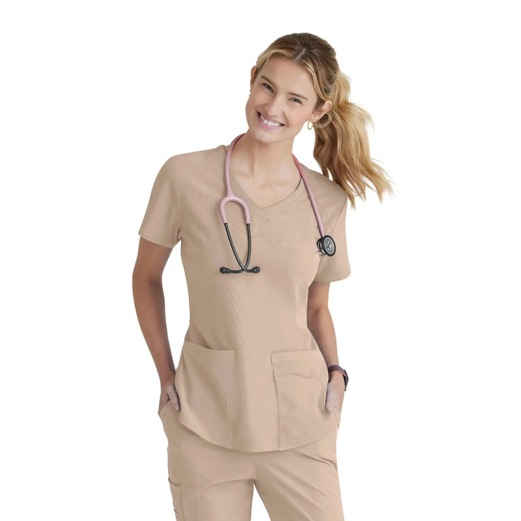 Elva - Tuniek met V-hals - Dames - Skechers SKECHERS Zand / XL