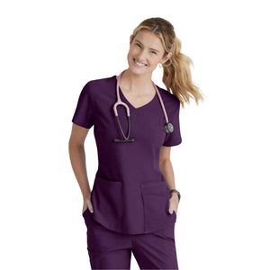 Elva - Tuniek met V-hals - Dames - Skechers SKECHERS Aubergine / XL