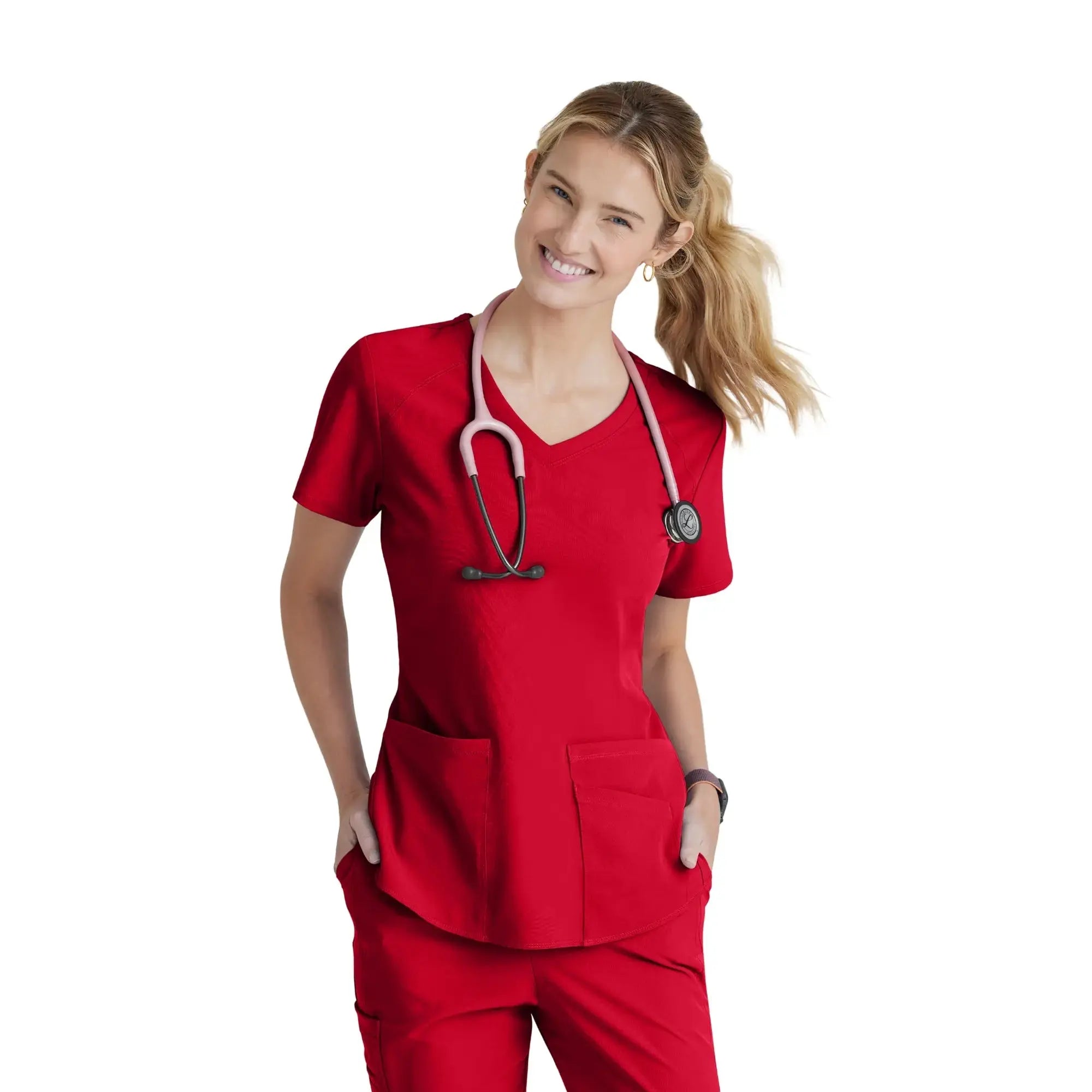 Elva - Tuniek met V-hals - Dames - Skechers SKECHERS Rood / XL