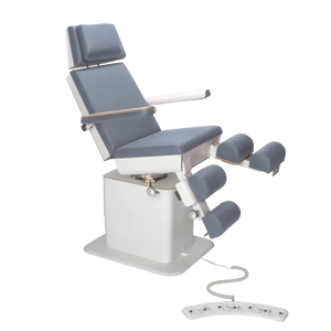 Fauteuil de pédicurie - MOON - Relevage électrique - Filaire - Ruck My Podologie  Océan-3-moteurs-Blanc