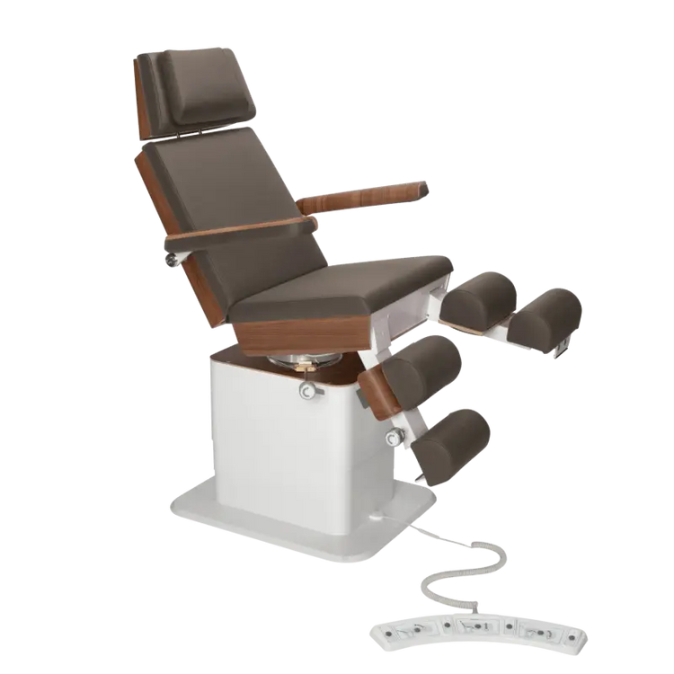 Fauteuil de pédicurie - MOON - Relevage électrique - Filaire - Ruck My Podologie  Expresso-3-moteurs-Noyer