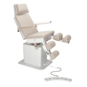 Fauteuil de pédicurie - MOON - Relevage électrique - Filaire - Ruck My Podologie  Naturel-5-moteurs-Blanc