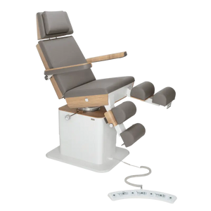 Fauteuil de pédicurie - MOON - Relevage électrique - Filaire - Ruck My Podologie  Pierre-3-moteurs-2-Chêne