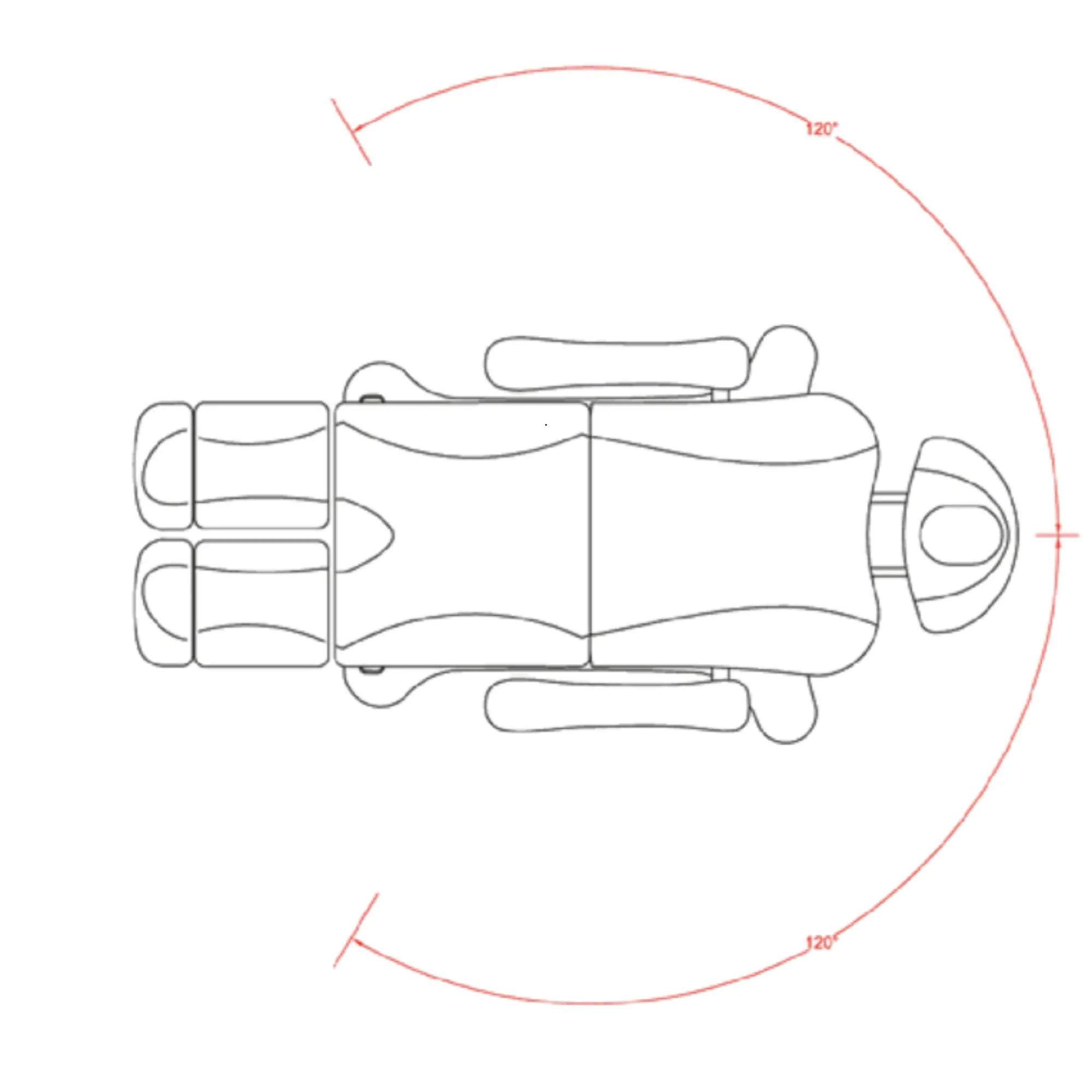 Fauteuil de pédicurie - 5 moteurs - Rotation 240° - Tarse - Weelko Naggura 