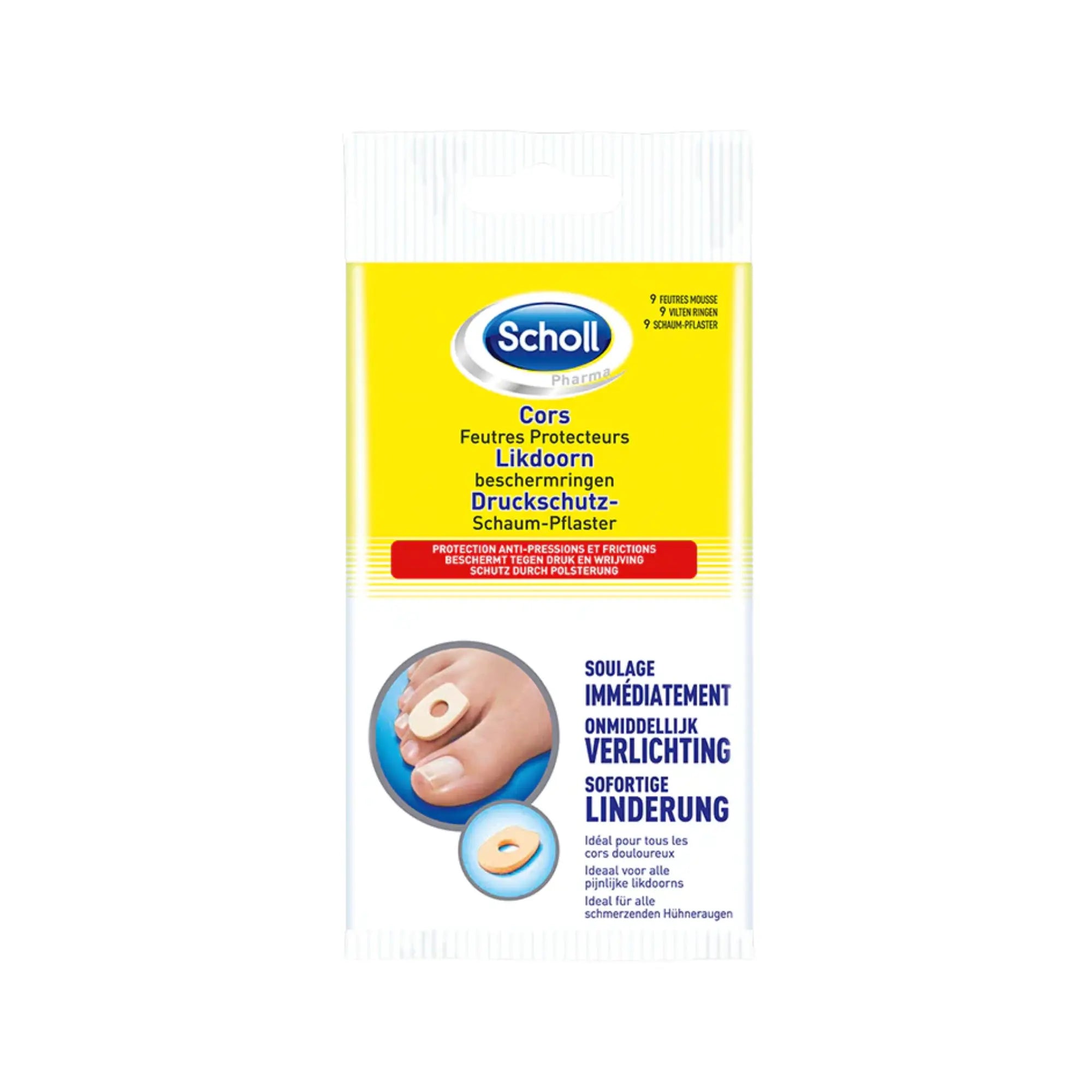 Feutres Protecteurs Cors - 9 protections - Scholl Scholl 