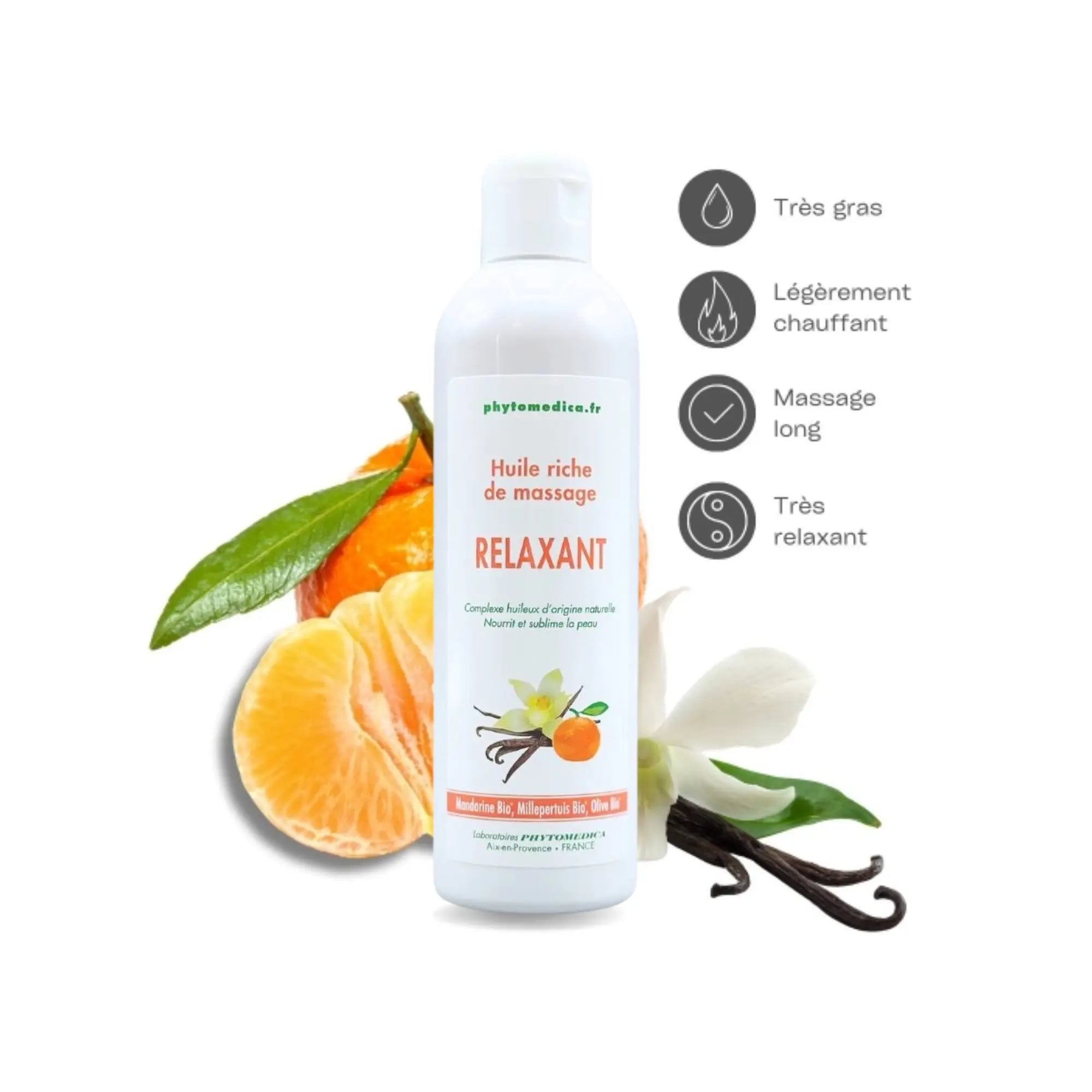 Huile riche de Massage Relaxant - 500 ml - Phytomedica Laboratoires Phytomedica 
