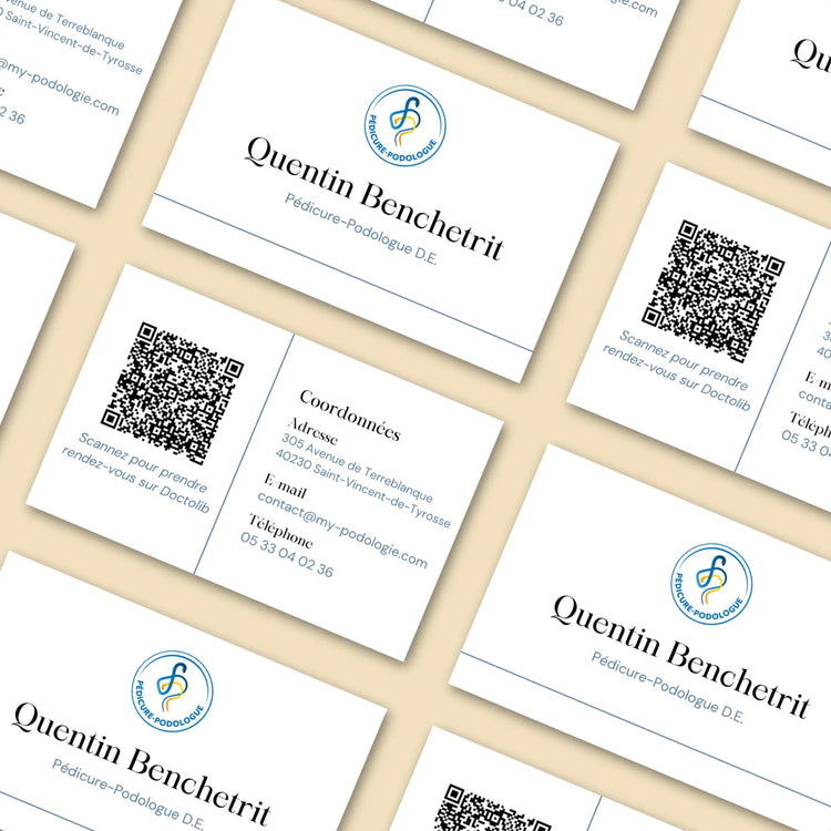 Carte de visite pour pédicure-podologue