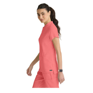 Kristi - Tuniek met hoge hals en ritssluiting - Dames - Grey's Anatomy Stretch Grey's Anatomy 