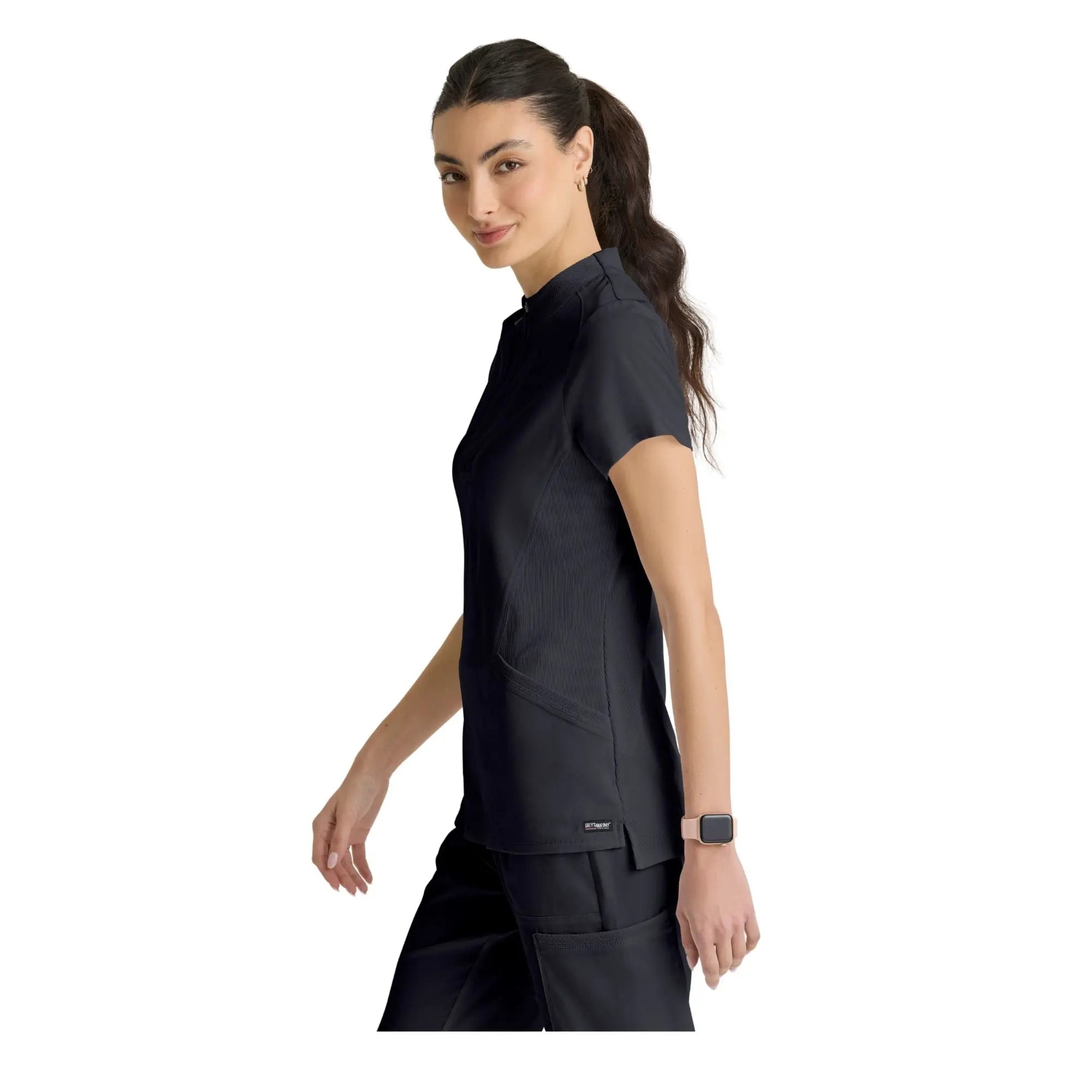 Kristi - Tuniek met hoge hals en ritssluiting - Dames - Grey's Anatomy Stretch Grey's Anatomy 