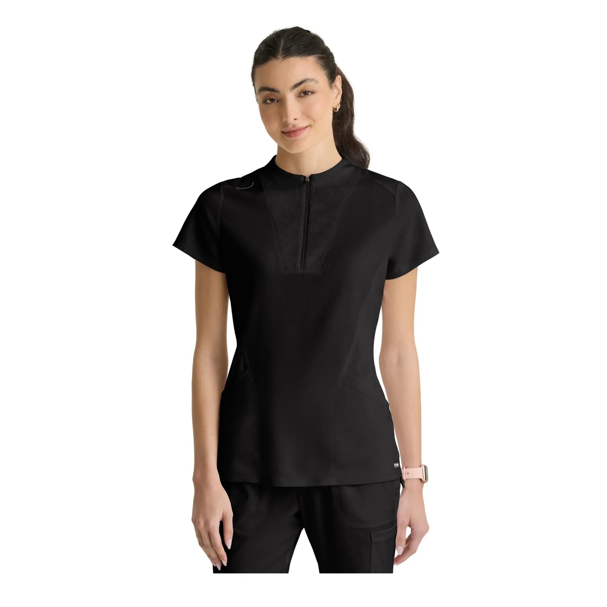 Kristi - Tuniek met hoge hals en ritssluiting - Dames - Grey's Anatomy Stretch Grey's Anatomy 