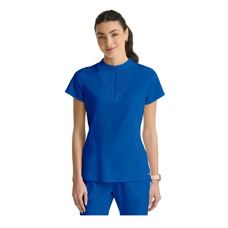 Kristi - Tuniek met hoge hals en ritssluiting - Dames - Grey's Anatomy Stretch Grey's Anatomy 