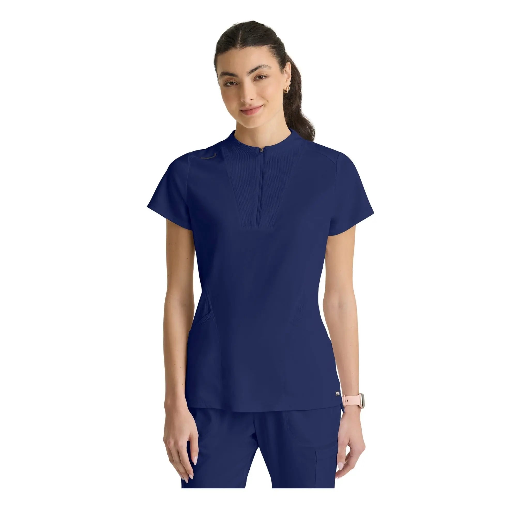 Kristi - Tuniek met hoge hals en ritssluiting - Dames - Grey's Anatomy Stretch Grey's Anatomy 