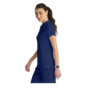 Kristi - Tuniek met hoge hals en ritssluiting - Dames - Grey's Anatomy Stretch Grey's Anatomy 