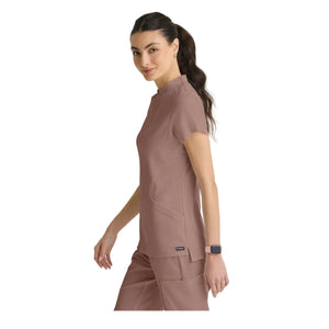 Kristi - Tuniek met hoge hals en ritssluiting - Dames - Grey's Anatomy Stretch Grey's Anatomy 