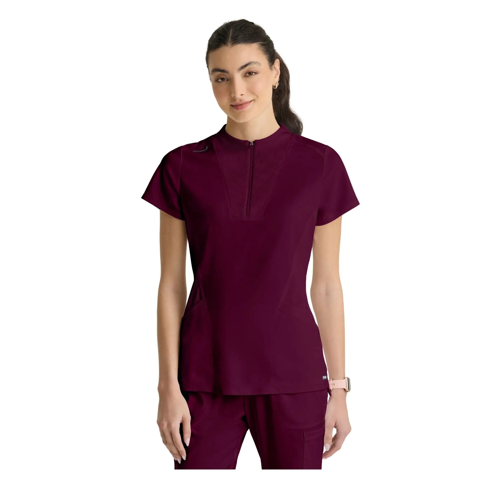 Kristi - Tuniek met hoge hals en ritssluiting - Dames - Grey's Anatomy Stretch Grey's Anatomy 