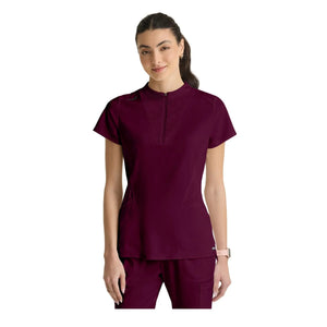Kristi - Tuniek met hoge hals en ritssluiting - Dames - Grey's Anatomy Stretch Grey's Anatomy 