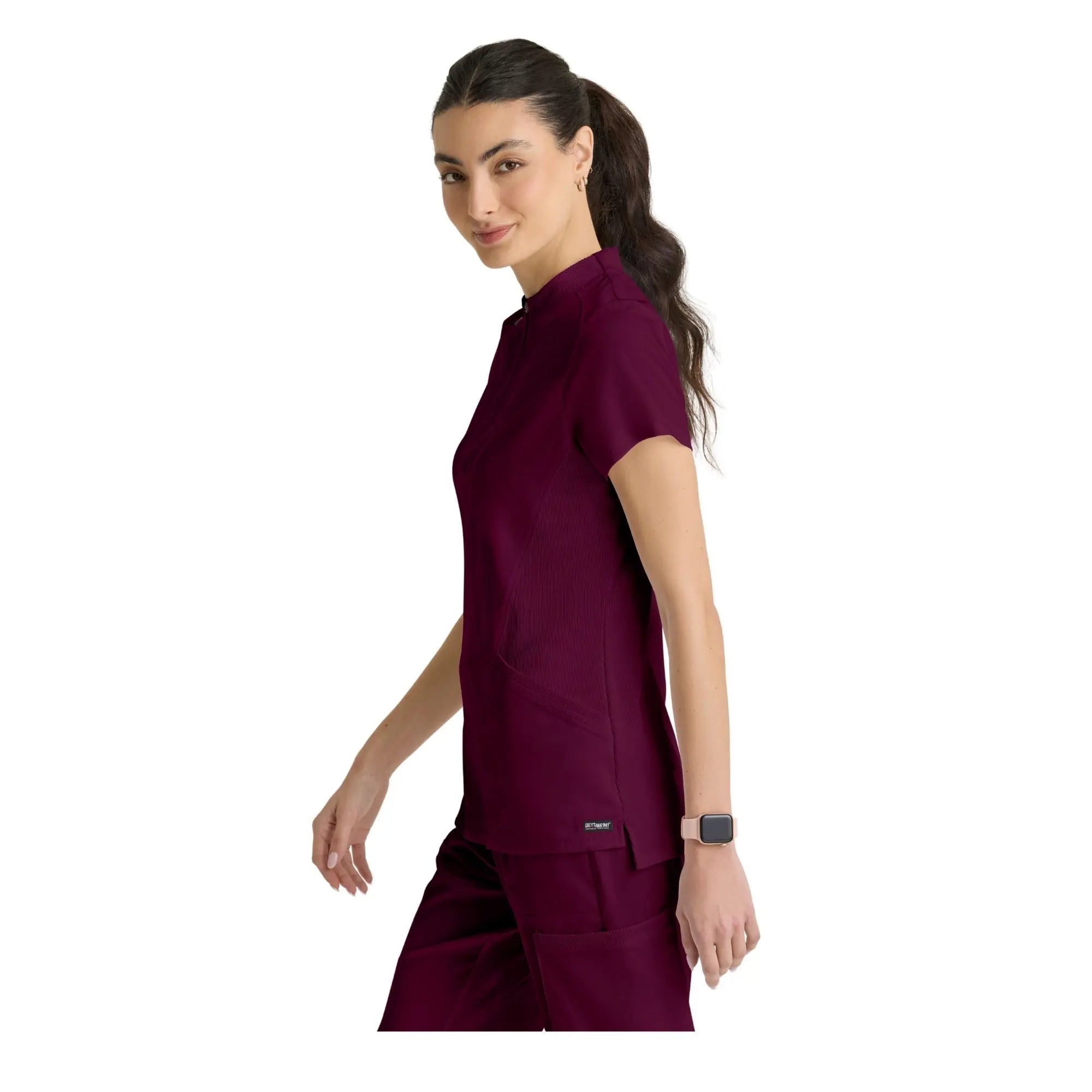 Kristi - Tuniek met hoge hals en ritssluiting - Dames - Grey's Anatomy Stretch Grey's Anatomy 