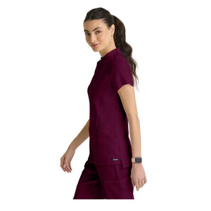 Kristi - Tuniek met hoge hals en ritssluiting - Dames - Grey's Anatomy Stretch Grey's Anatomy 