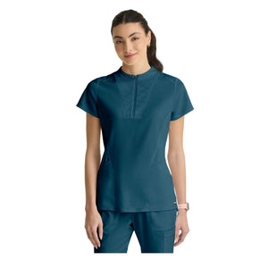 Kristi - Tuniek met hoge hals en ritssluiting - Dames - Grey's Anatomy Stretch Grey's Anatomy 