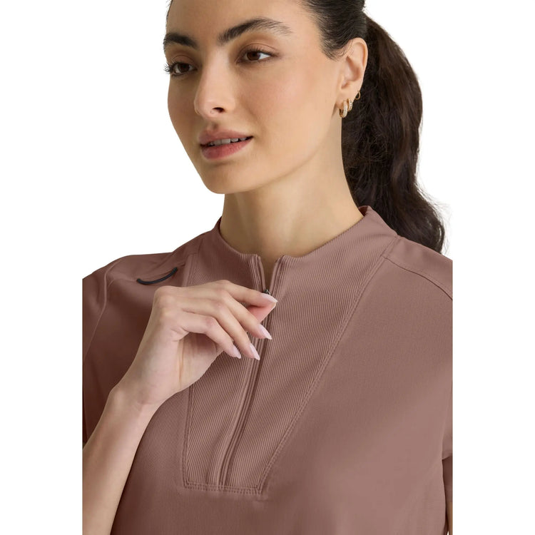 Kristi - Tuniek met hoge hals en ritssluiting - Dames - Grey's Anatomy Stretch Grey's Anatomy 