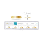 Pak met 50 zelfklevende tabs - Plat model - Mix van 5 maten - Goldstadt - Ruck