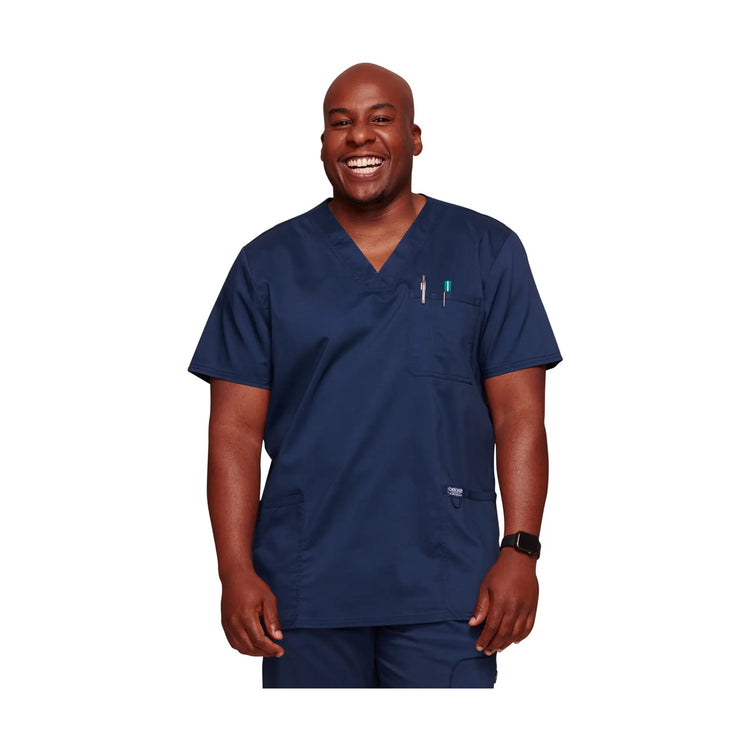 Lourdes - Tunique col V - Homme - Cherokee Cherokee Authentic Workwear  Bleu-Marine-3XL