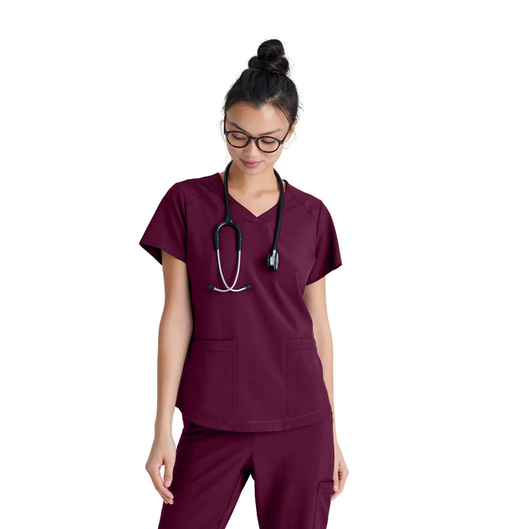 Luma - Tunique col V - Femme - Grey’s Anatomy Evolve Grey’s Anatomy  Bordeaux / XL