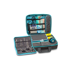 Mallette médicale convertible SUIT&GO - Gris - Chariot à roulettes en option Elite Bags 