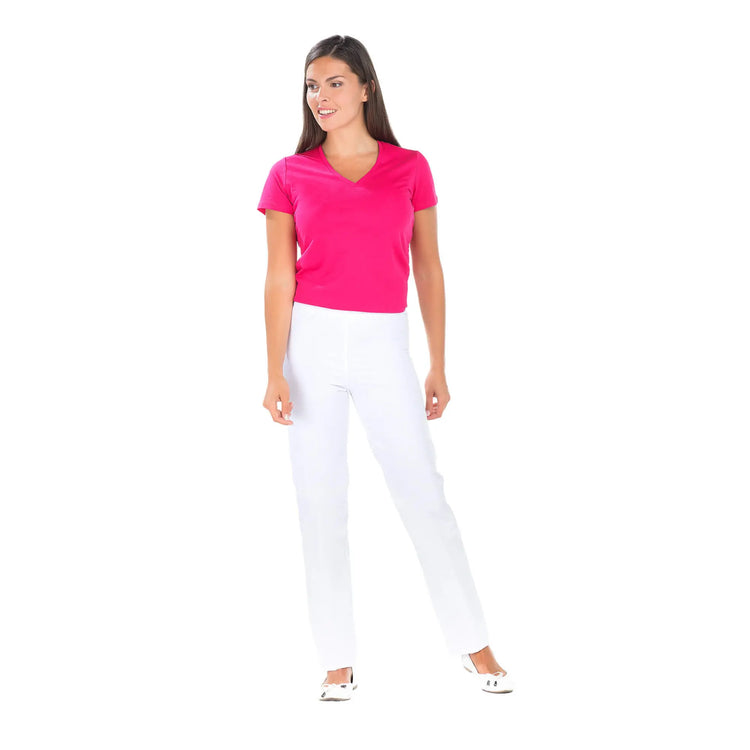 Manu - Pantalon PC Blanc - Mixte - Ceinture élastique - Sans poche My Blouse 
