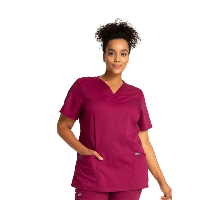 Mérignac - Tunique col en V - Femme - Cherokee Cherokee Authentic Workwear  Bordeaux-3XL