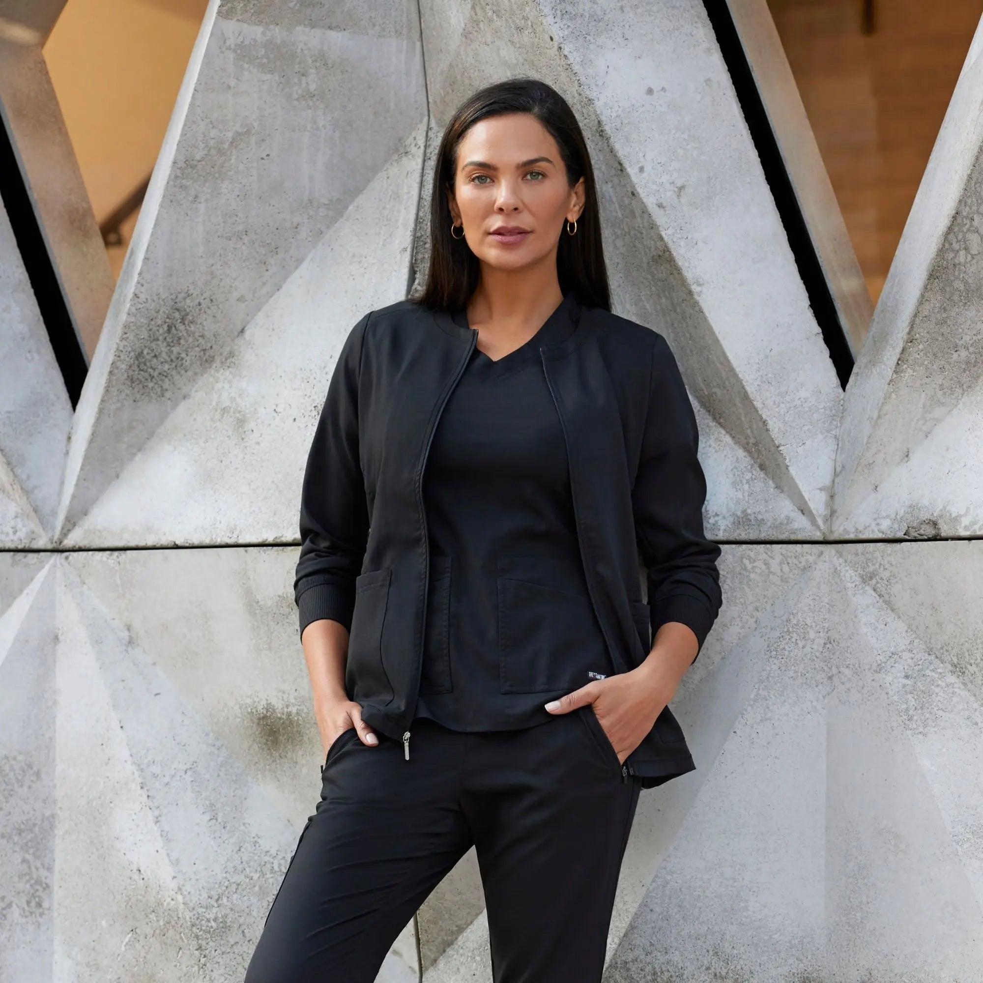 Mila - Round neck medical jacket - Women - Grey’s Anatomy Stretch Grey’s Anatomy 